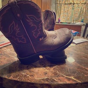 Justin steel toed boots